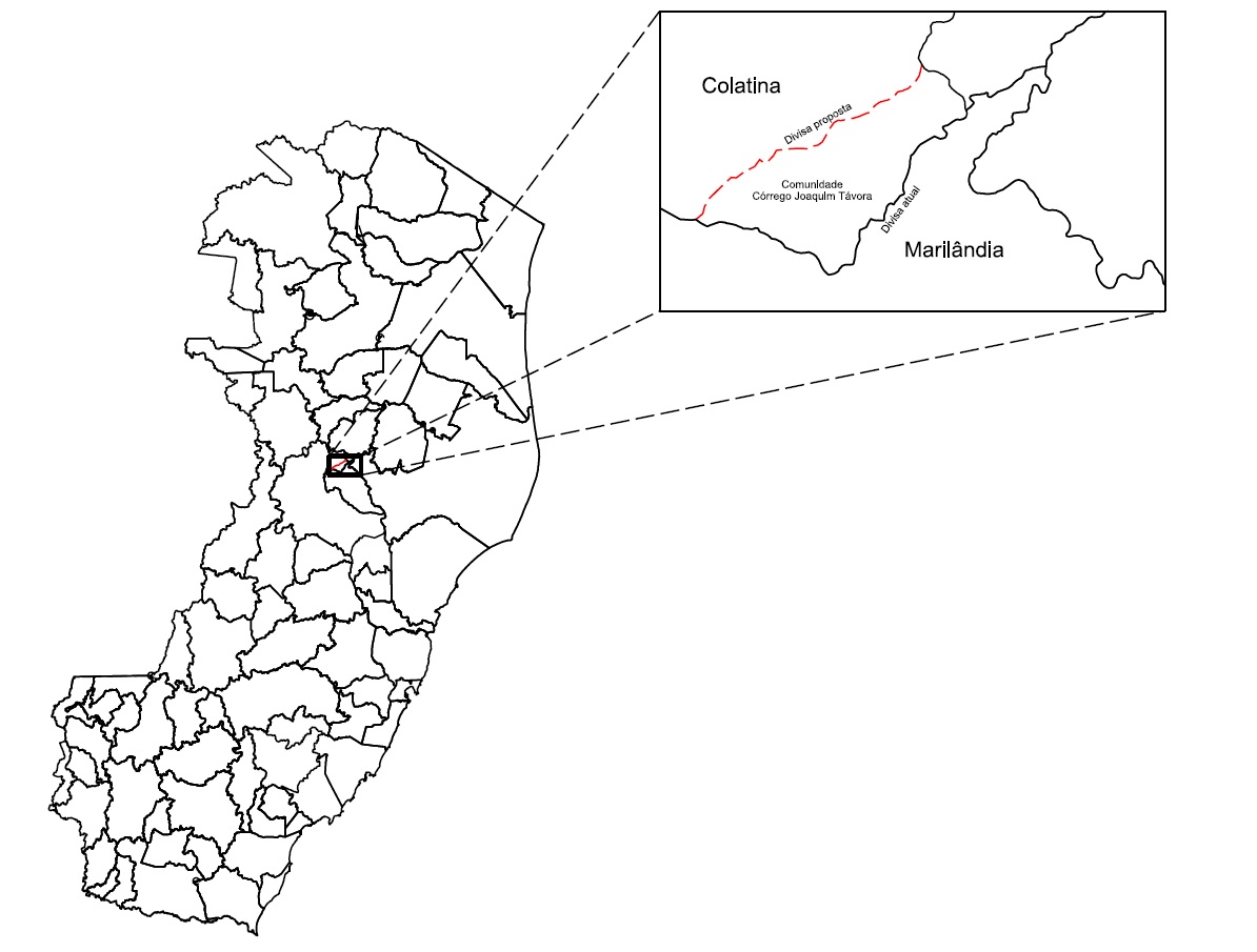 Colatina Marilandia - mapa